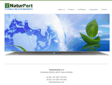Tablet Screenshot of naturport.com